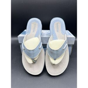 Women's Sperry Top-Sider "Catalina"‎ Flip Flops, Seaside Blue, 7M